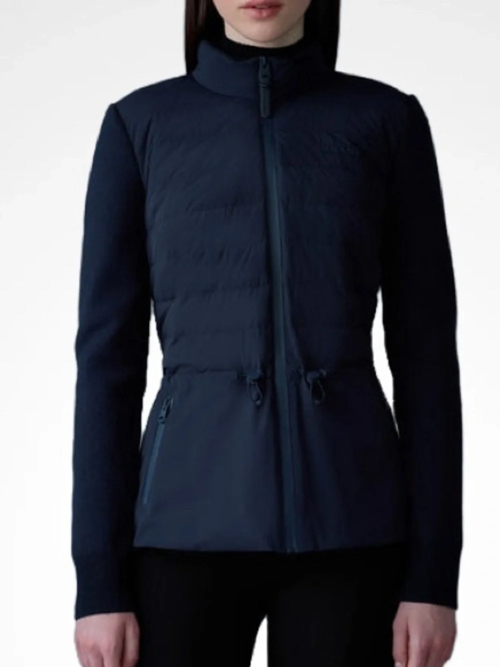 MACKAGE LAIKA BLACK XS - BRAND NEW LADIES DOWN MIXED MEDIA JACKET